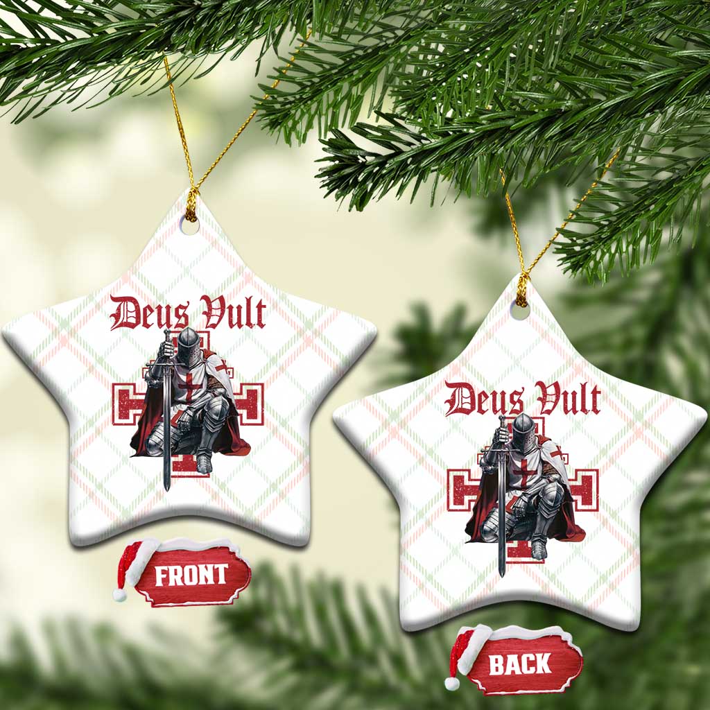 Deus Vult Knight Templar Ceramic Ornament Crusader Cross TS10 Print Your Wear