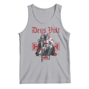 Deus Vult Knight Templar Tank Top Crusader Cross TS10 Athletic Heather Print Your Wear