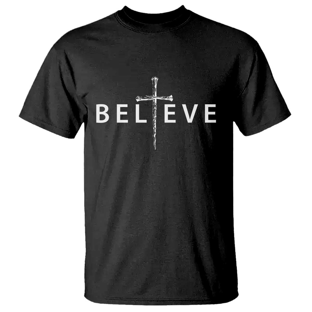Cross Christian Religious Believe Blessed Faith Graphic T Shirt TS10 Black Print Your Wear