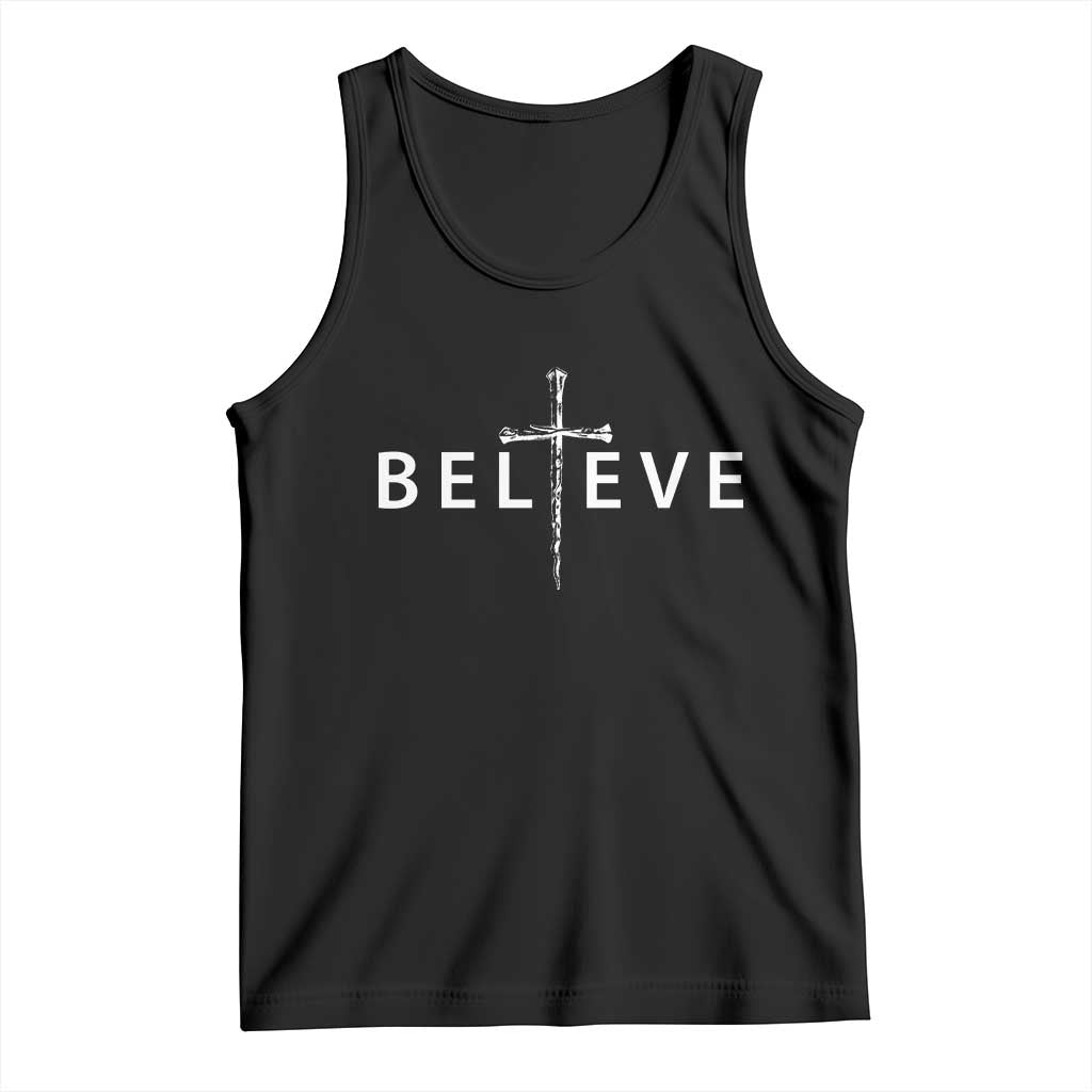 Cross Christian Religious Believe Blessed Faith Graphic Tank Top TS10 Black Print Your Wear