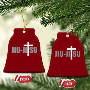 Jiu Jitsu Christian Cross Ceramic Ornament Retro Vintage Minimal Religious Faith TS10 Print Your Wear