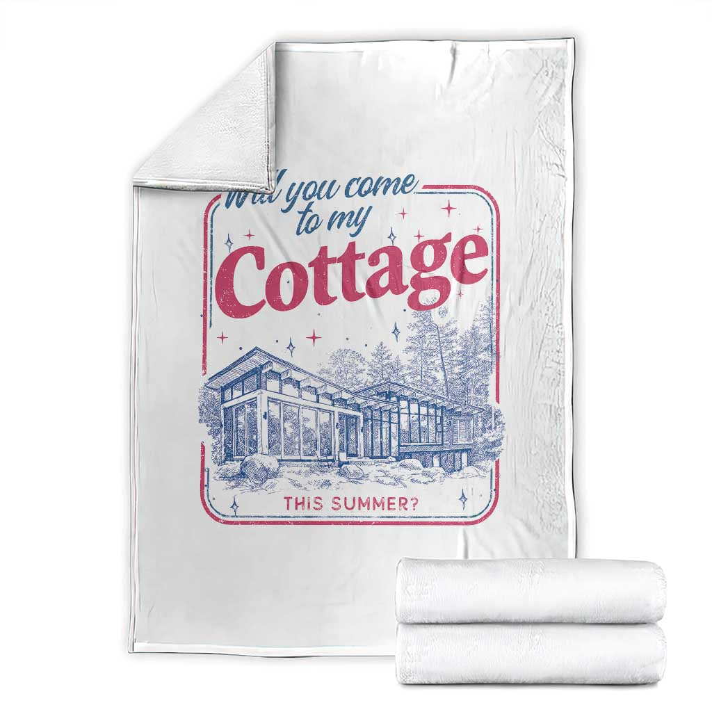 Will You Come To My Cottage This Summer Throw Blanket LGBT Romance Hockey Fan TS10 White Print Your Wear