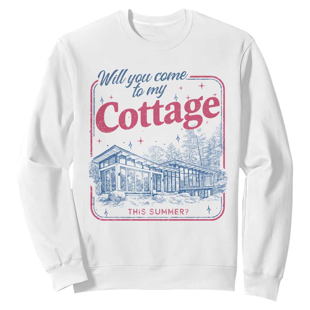 Will You Come To My Cottage This Summer Sweatshirt LGBT Romance Hockey Fan TS10 White Print Your Wear