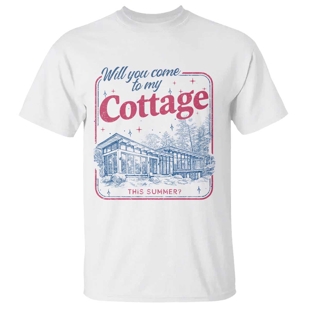 Will You Come To My Cottage This Summer T Shirt LGBT Romance Hockey Fan TS10 White Print Your Wear