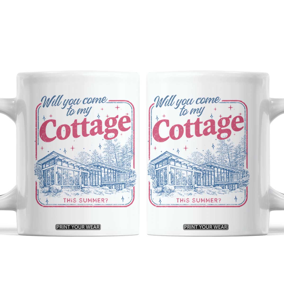 Will You Come To My Cottage This Summer Coffee Mug LGBT Romance Hockey Fan TS10 White Print Your Wear