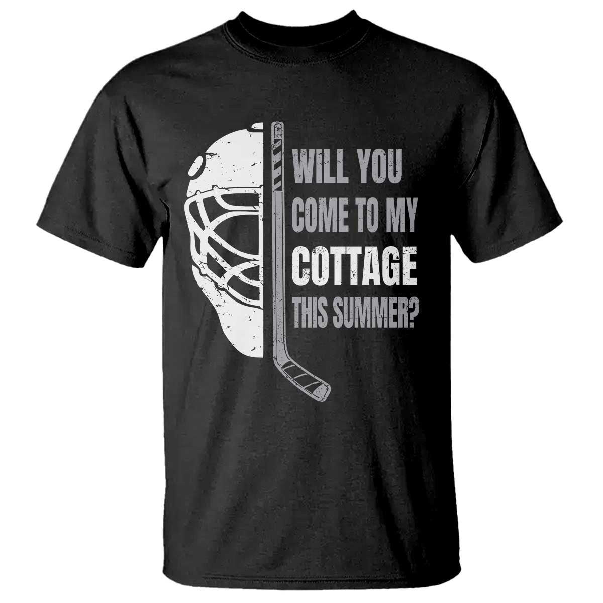 Will You Come To My Cottage This Summer T Shirt Retro LGBT Romance Hockey Fan TS10 Black Print Your Wear