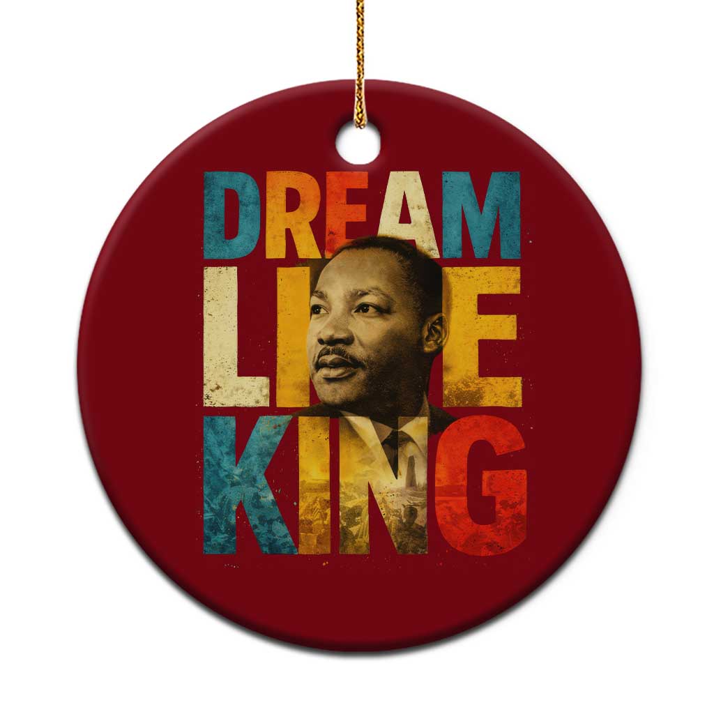 Black History Month Martin Luther King Day Ceramic Ornament I Have Dream TS10 1pc Red Print Your Wear