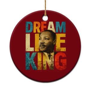Black History Month Martin Luther King Day Ceramic Ornament I Have Dream TS10 1pc Red Print Your Wear