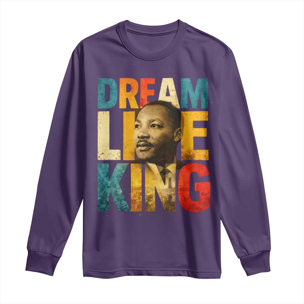 Black History Month Martin Luther King Day Long Sleeve Shirt I Have Dream TS10 Purple Print Your Wear