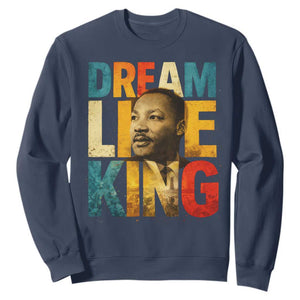 Black History Month Martin Luther King Day Sweatshirt I Have Dream TS10 Navy Print Your Wear