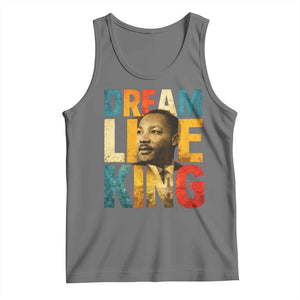 Black History Month Martin Luther King Day Tank Top I Have Dream TS10 Black Heather Print Your Wear