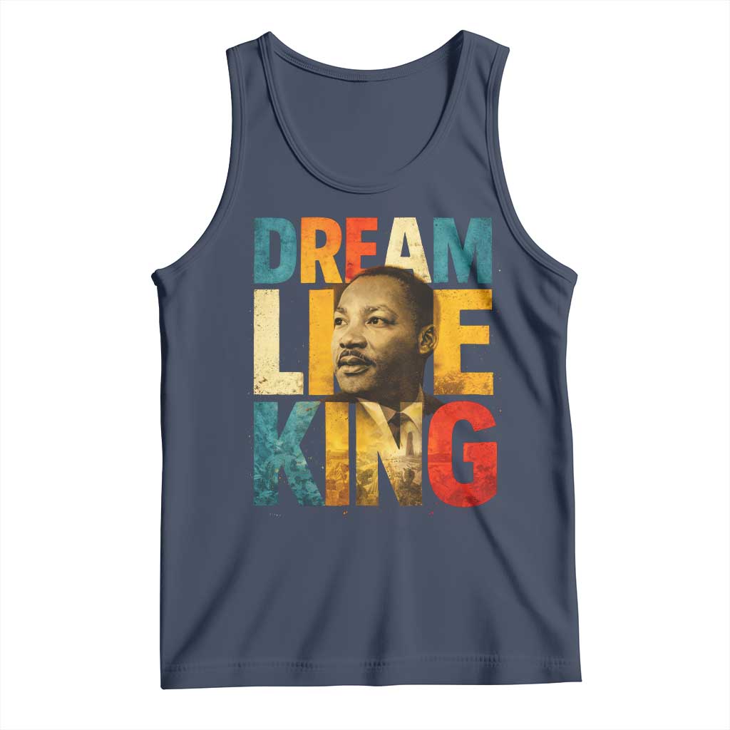 Black History Month Martin Luther King Day Tank Top I Have Dream TS10 Navy Print Your Wear