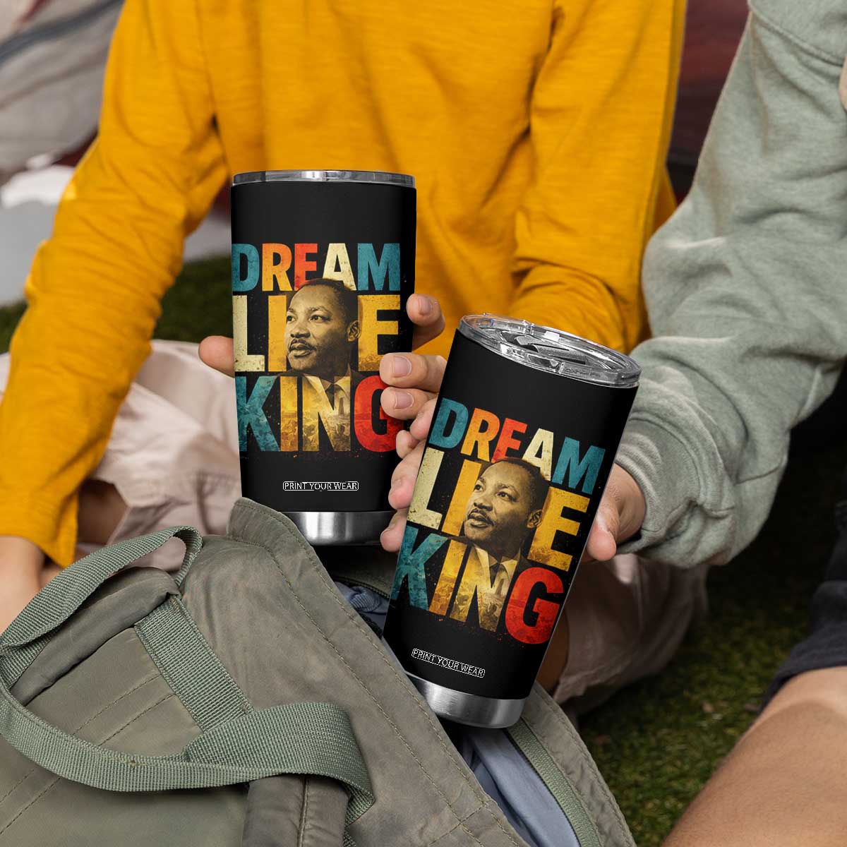 Black History Month Martin Luther King Day Tumbler Cup I Have Dream TS10 Print Your Wear
