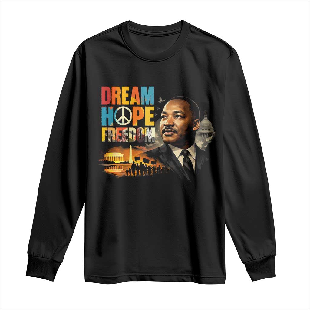 Black History Month Martin Luther King Day Long Sleeve Shirt Martin Luther King Sweatshirt, Black History Sweatshirt, I Have A Dream Sweatshirt, MLK Sweatshirt, Human Rights Sweatshirt, BLM Sweatshirt TS10 Black Print Your Wear