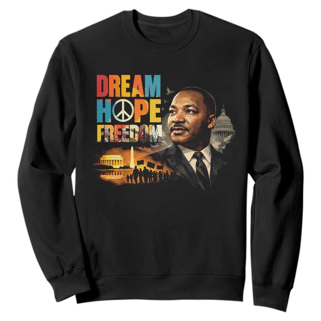 Black History Month Martin Luther King Day Sweatshirt Martin Luther King Sweatshirt, Black History Sweatshirt, I Have A Dream Sweatshirt, MLK Sweatshirt, Human Rights Sweatshirt, BLM Sweatshirt TS10 Black Print Your Wear