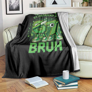 Its St Patricks Day 67 Bruh Throw Blanket Funny Shamrock Six Seven 6 7 Meme Gen Alpha TS10 Print Your Wear