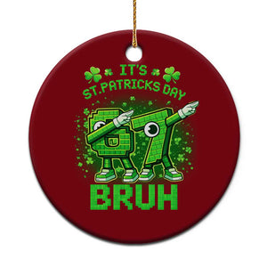 Its St Patricks Day 67 Bruh Ceramic Ornament Funny Shamrock Six Seven 6 7 Meme Gen Alpha TS10 1pc Red Print Your Wear