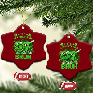 Its St Patricks Day 67 Bruh Ceramic Ornament Funny Shamrock Six Seven 6 7 Meme Gen Alpha TS10 Print Your Wear