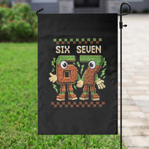 Six Seven Brainrot Italian Funny 67 Garden Flag Checkered Kids Gaming Meme TS10 Print Your Wear
