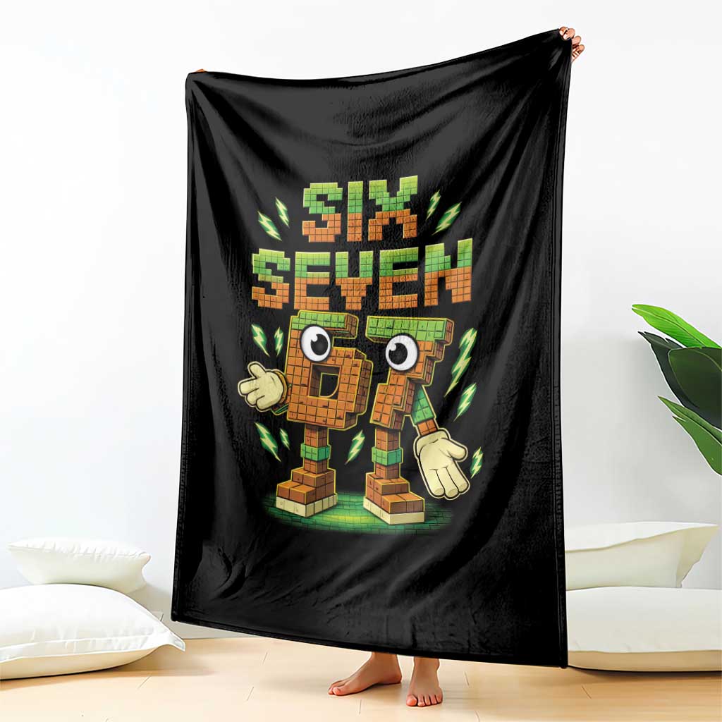 Six Seven Brainrot Italian Funny 67 Kids Gaming Meme Throw Blanket TS10 Print Your Wear
