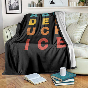 Fck Ice Throw Blanket Retro Protest Chinga La Migra Subtle FDT TS10 Print Your Wear
