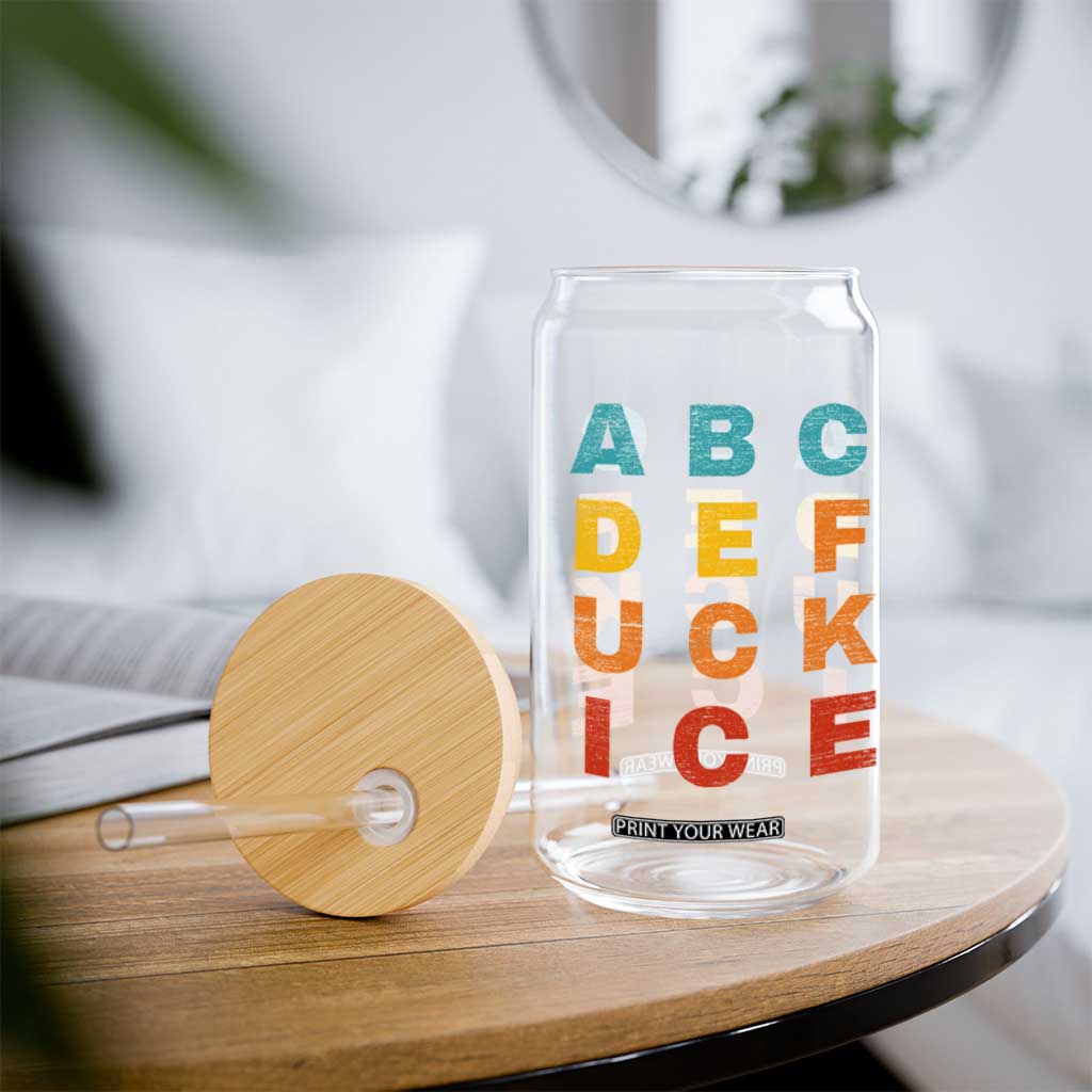 Fck Ice Glass Can Retro Protest Chinga La Migra Subtle FDT TS10 Print Your Wear