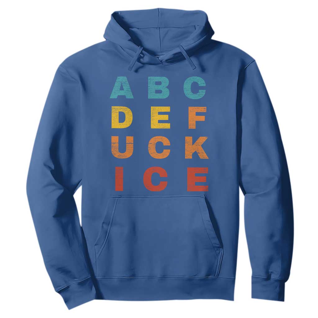 Fck Ice Hoodie Retro Protest Chinga La Migra Subtle FDT TS10 Royal Blue Print Your Wear