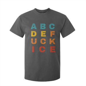 Fck Ice T Shirt For Kid Retro Protest Chinga La Migra Subtle FDT TS10 Dark Heather Print Your Wear