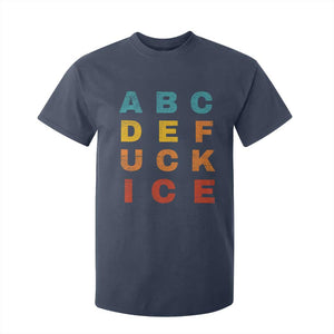 Fck Ice T Shirt For Kid Retro Protest Chinga La Migra Subtle FDT TS10 Navy Print Your Wear