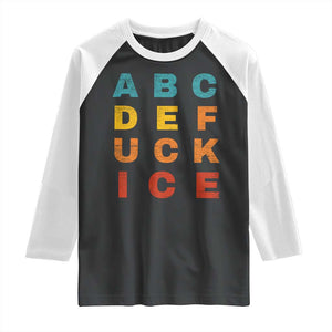 Fck Ice Raglan Shirt Retro Protest Chinga La Migra Subtle FDT TS10 Black White Print Your Wear