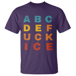 Fck Ice T Shirt Retro Protest Chinga La Migra Subtle FDT TS10 Purple Print Your Wear