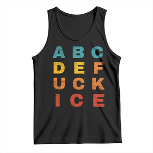 Fck Ice Tank Top Retro Protest Chinga La Migra Subtle FDT TS10 Black Print Your Wear