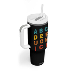 Fck Ice Tumbler With Handle Retro Protest Chinga La Migra Subtle FDT TS10 Print Your Wear