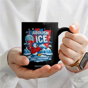 Abolish Ice Coffee Mug Subtle FDT Penguin Slush Drink Funny Summer Chill Mode TS10 Print Your Wear