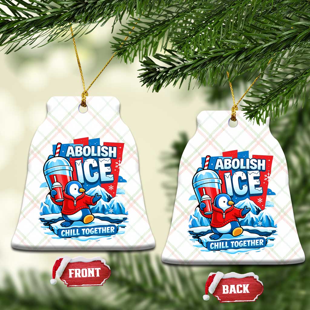 Abolish Ice Ceramic Ornament Subtle FDT Penguin Slush Drink Funny Summer Chill Mode TS10 Print Your Wear