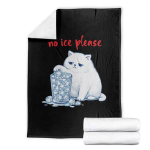 Abolish Ice Protest Throw Blanket Subtle FDT Cat Meme No Ice Please TS10 Black Print Your Wear