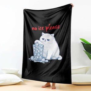 Abolish Ice Protest Throw Blanket Subtle FDT Cat Meme No Ice Please TS10 Print Your Wear