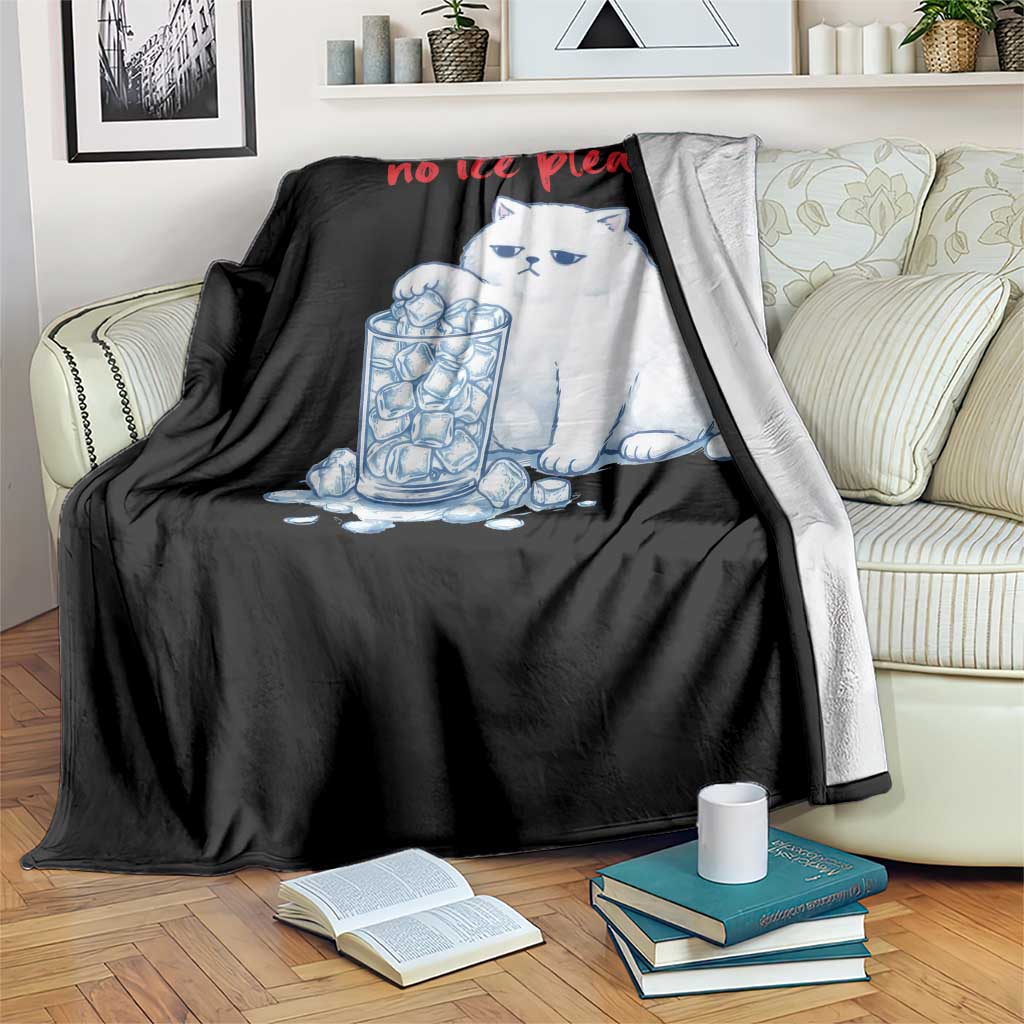 Abolish Ice Protest Throw Blanket Subtle FDT Cat Meme No Ice Please TS10 Print Your Wear