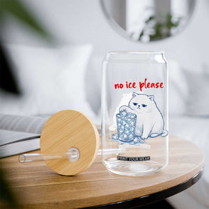 Abolish Ice Protest Glass Can Subtle FDT Cat Meme No Ice Please TS10 Print Your Wear
