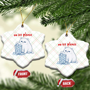 Abolish Ice Protest Ceramic Ornament Subtle FDT Cat Meme No Ice Please TS10 Print Your Wear