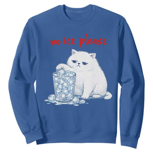 Abolish Ice Protest Sweatshirt Subtle FDT Cat Meme No Ice Please TS10 Royal Blue Print Your Wear