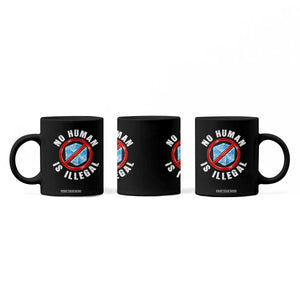 Abolish Ice No Human is Illegal Coffee Mug Retro Protest Subtle FDT TS10 Print Your Wear