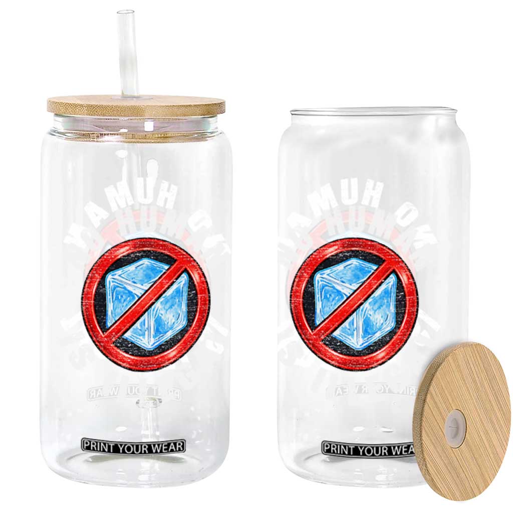 Abolish Ice No Human is Illegal Glass Can Retro Protest Subtle FDT TS10 Print Your Wear