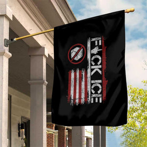 Fck Ice Garden Flag Retro US Flag Subtle FDT Protest TS10 Print Your Wear