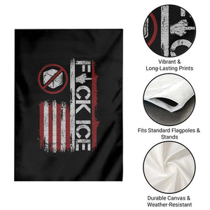 Fck Ice Garden Flag Retro US Flag Subtle FDT Protest TS10 Print Your Wear
