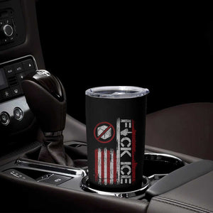 Fck Ice Tumbler Cup Retro US Flag Subtle FDT Protest TS10 Print Your Wear