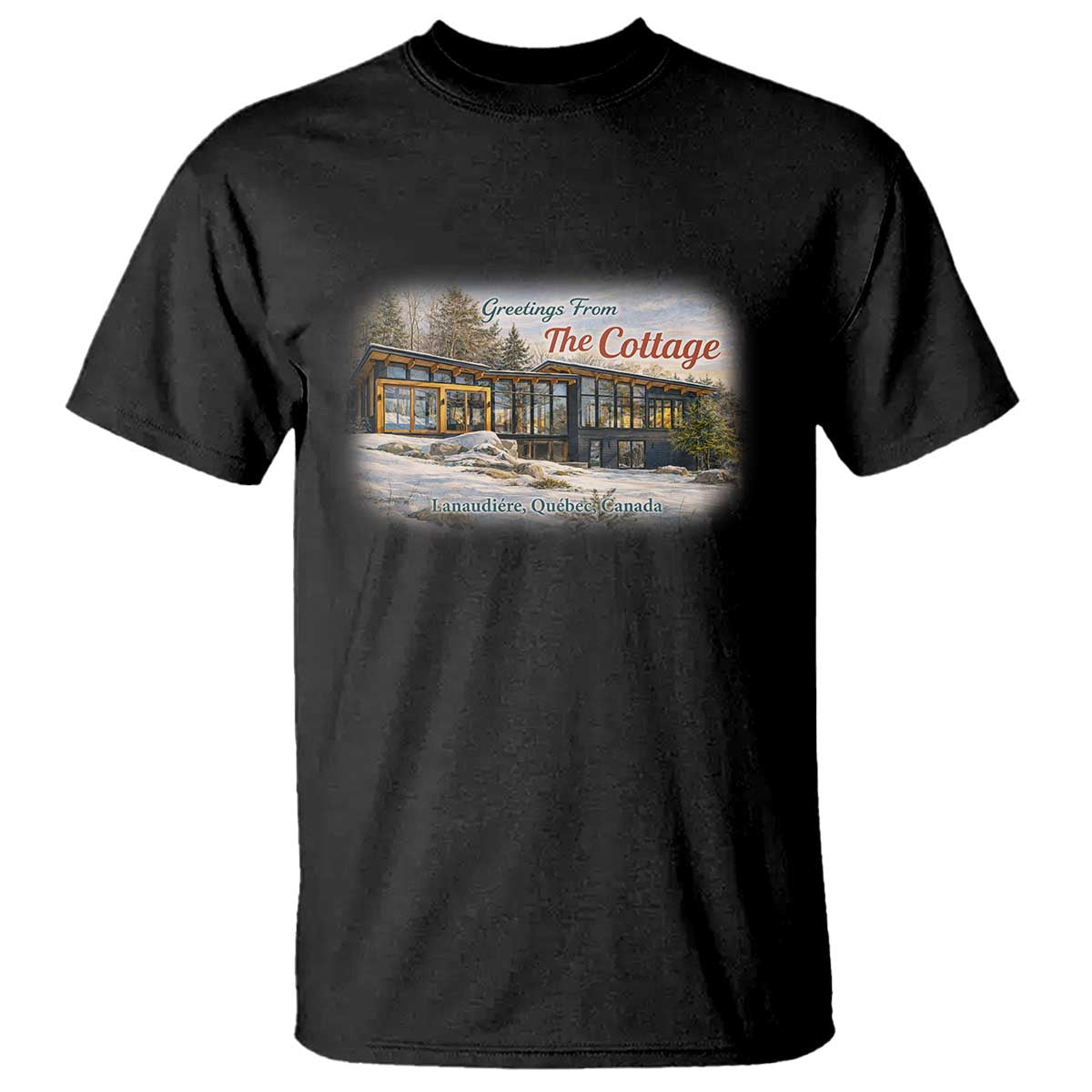 Coming To The Cottage T Shirt Retro LGBT Romance Hockey Fan TS10 Black Print Your Wear