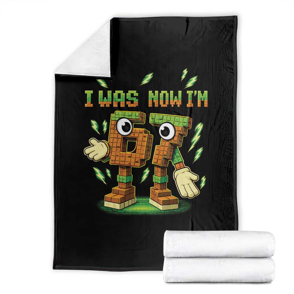 I Was 6 Now Im 7 7th Birthday 67 Meme Throw Blanket Funny 6 7 Birthday Six Seven Kids Gaming TS10 Black Print Your Wear