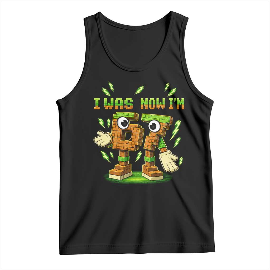 I Was 6 Now Im 7 7th Birthday 67 Meme Tank Top Funny 6 7 Birthday Six Seven Kids Gaming TS10 Black Print Your Wear