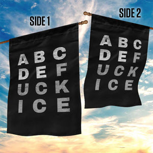 Fck Ice Garden Flag Chinga La Migra Subtle FDT TS10 Print Your Wear